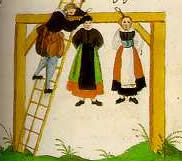 Foltermethode Aufhängen im Mittelalter 